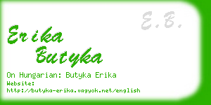 erika butyka business card